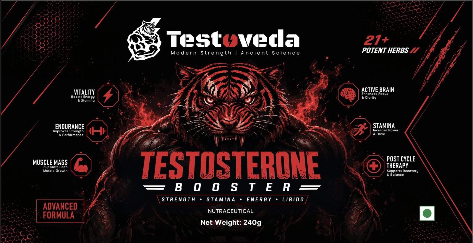 Testoveda front label artwork