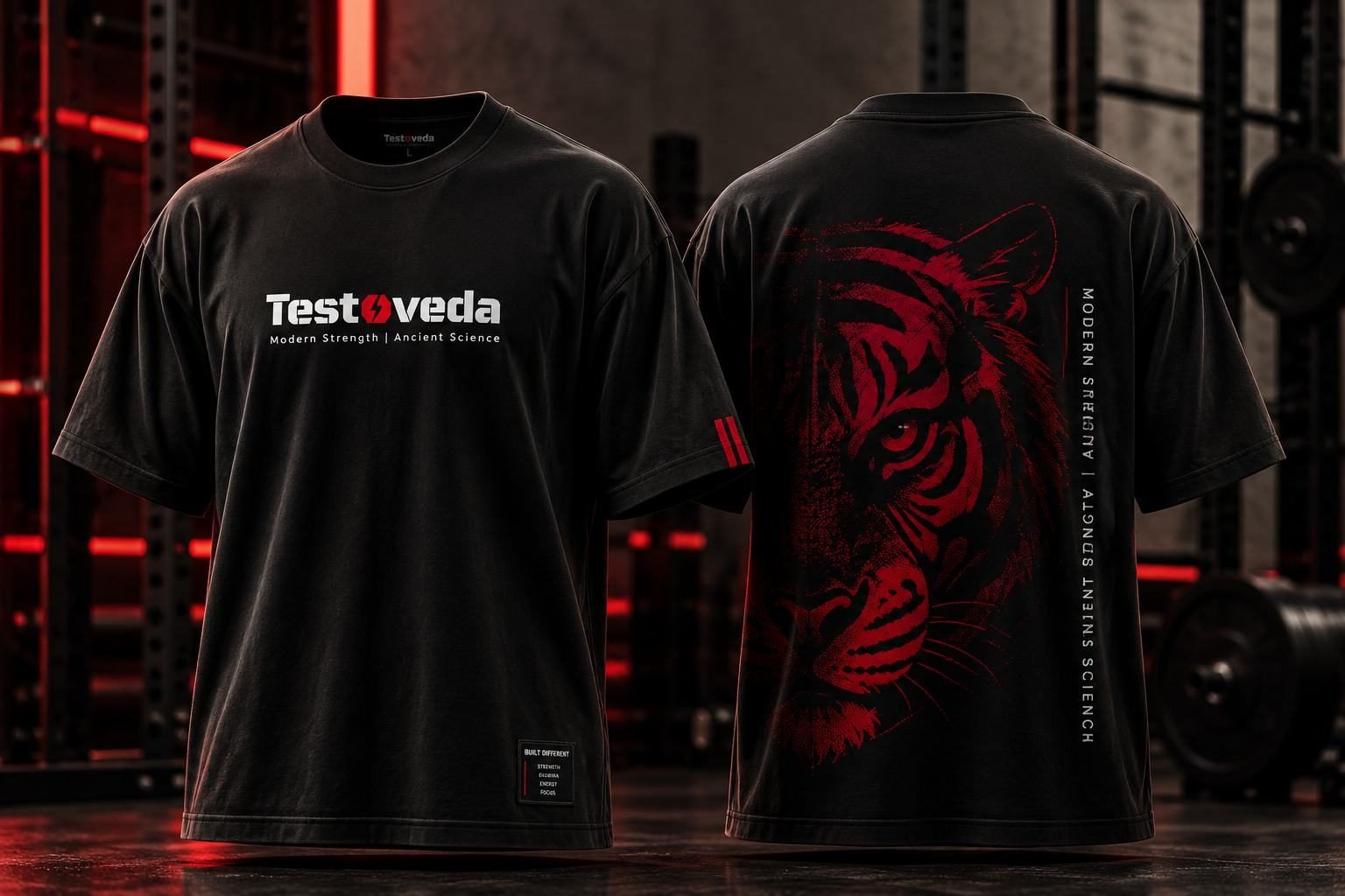 Testoveda black training tees